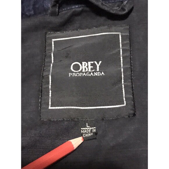 obey propaganda jacket men large black @Rack - Picture 11 of 12